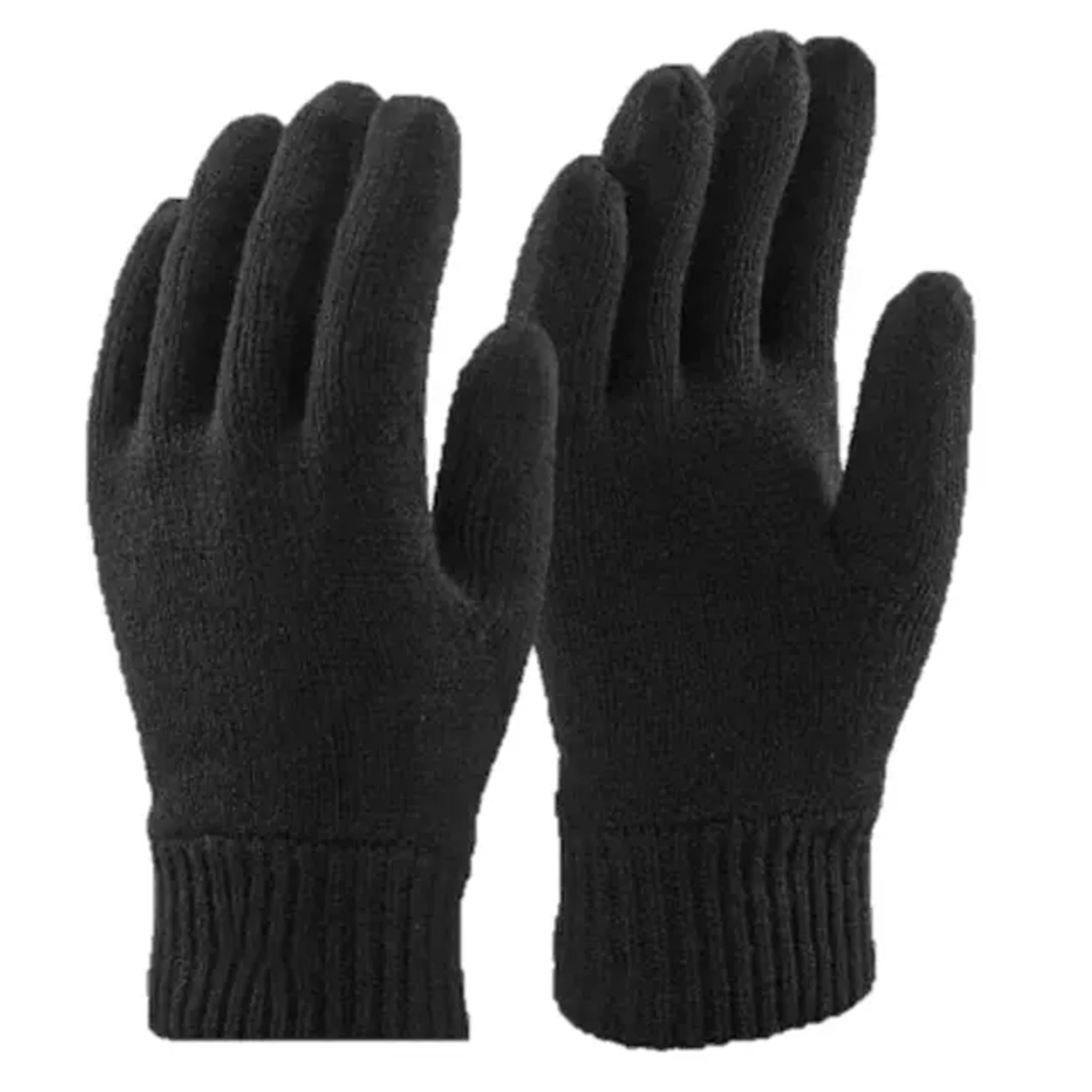 Men's Elite Heat black thermal winter gloves for cold weather warmth and insulation